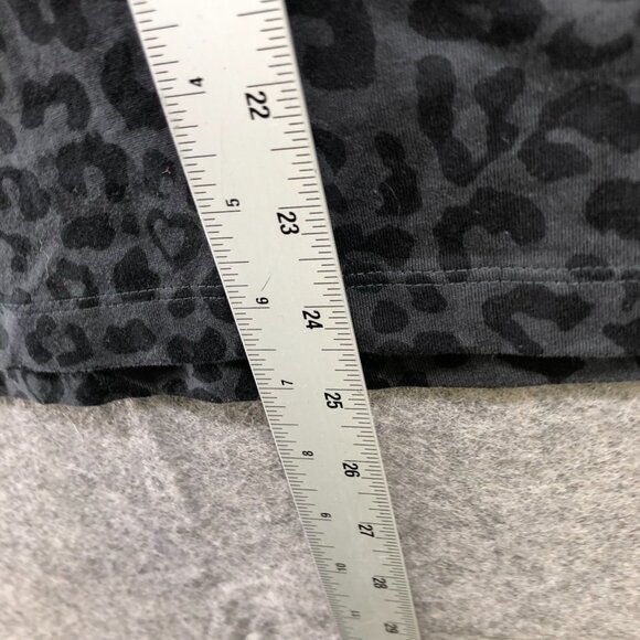 Nike Leopard Print Tee Womens S Black Swoosh Logo Short Sleeve Activewear Cotton - Picture 7 of 9